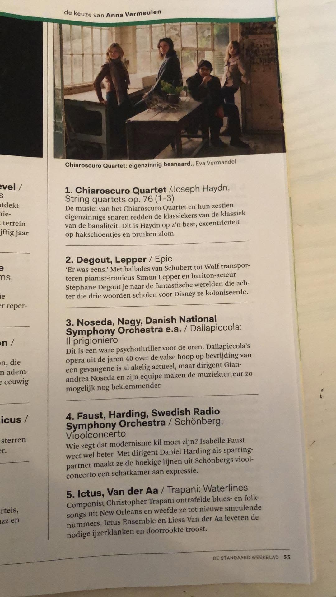 De Standaard: Top 5