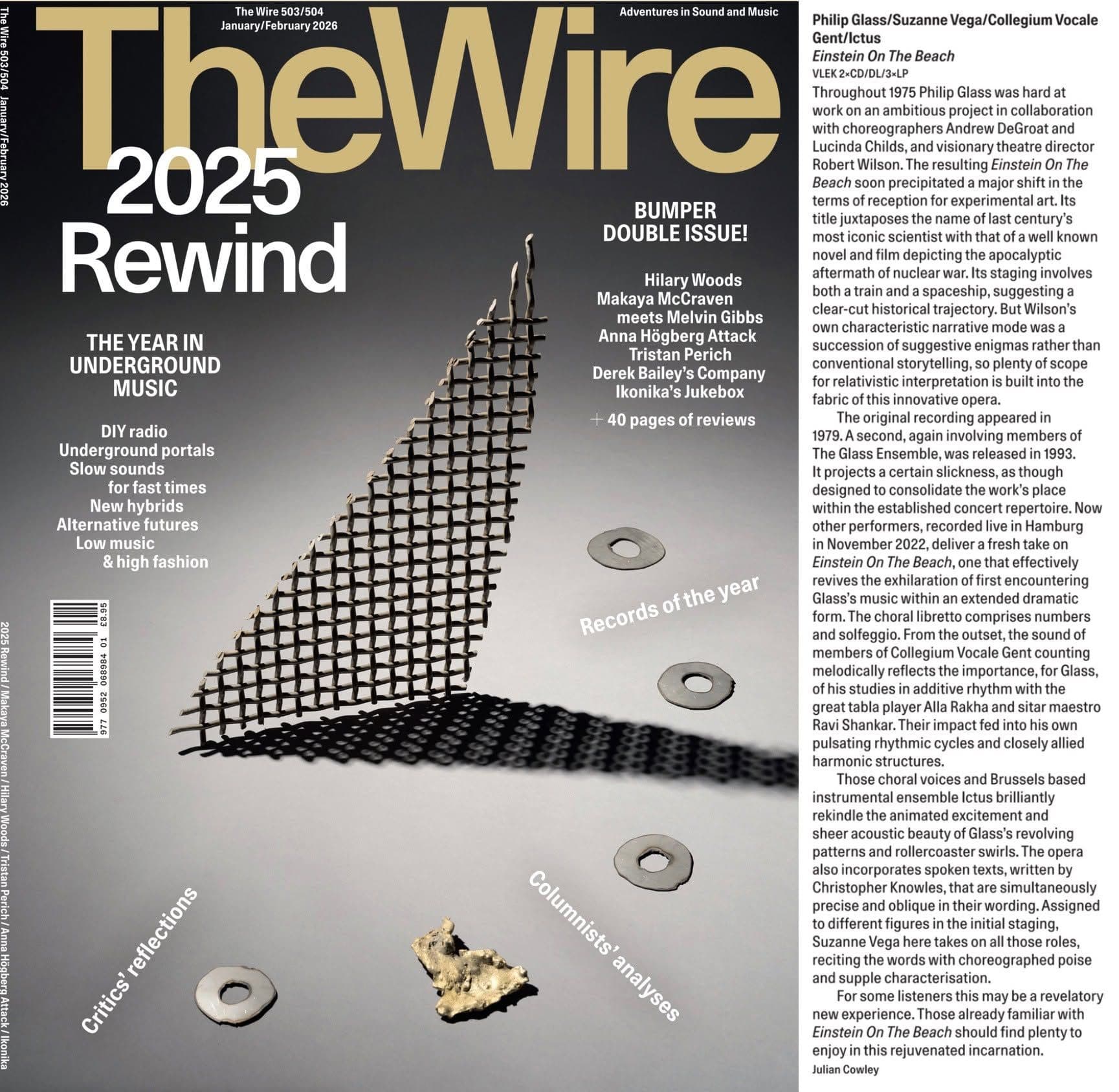 Our Einstein CD in The Wire: "Revelatory new experience"