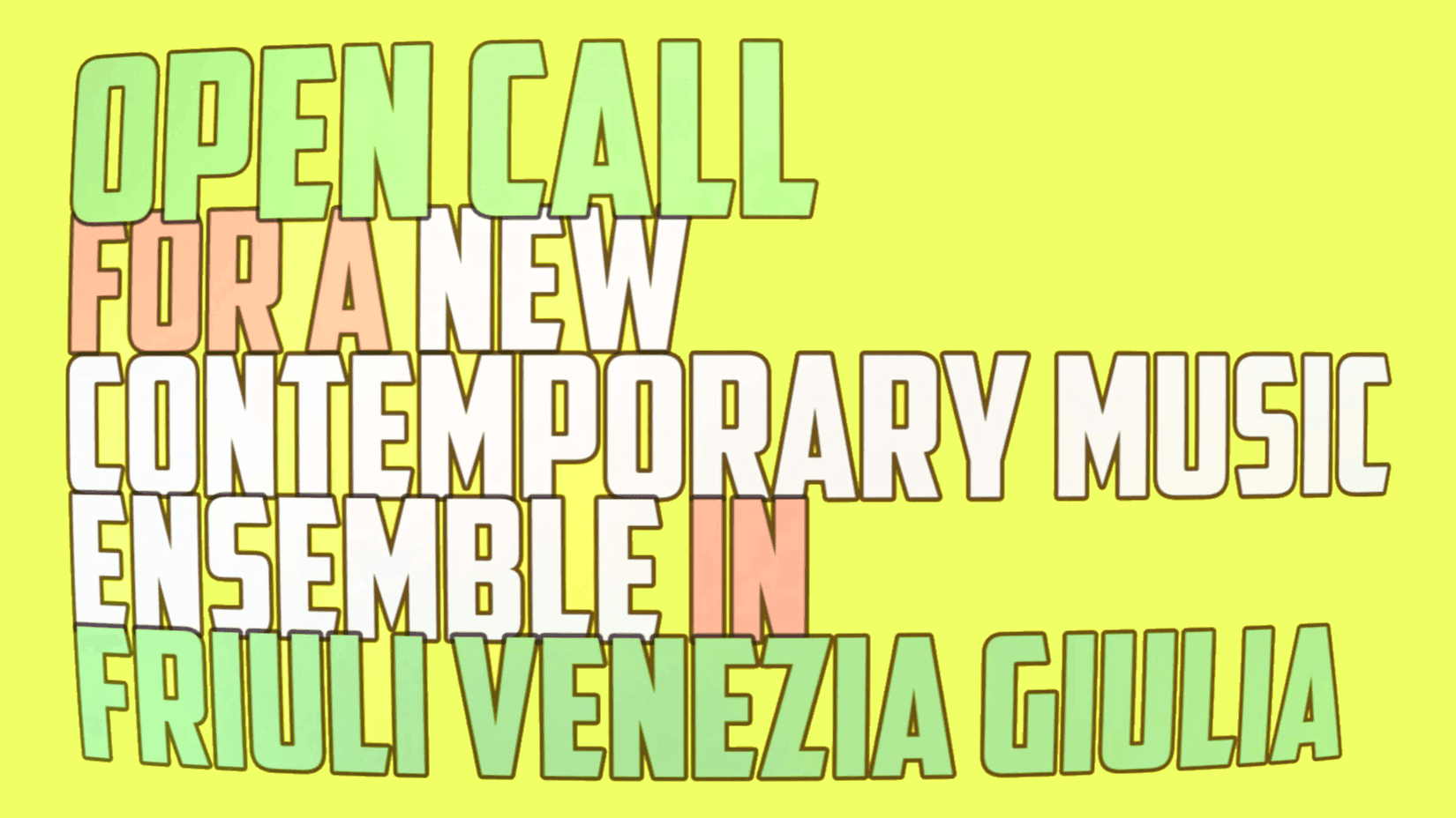A NEW ENSEMBLE in Italy, coordinated, trained, and supervised BY ICTUS